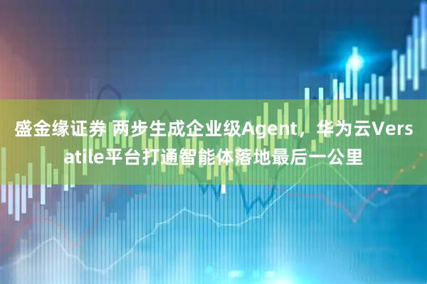盛金缘证券 两步生成企业级Agent，华为云Versatile平台打通智能体落地最后一公里